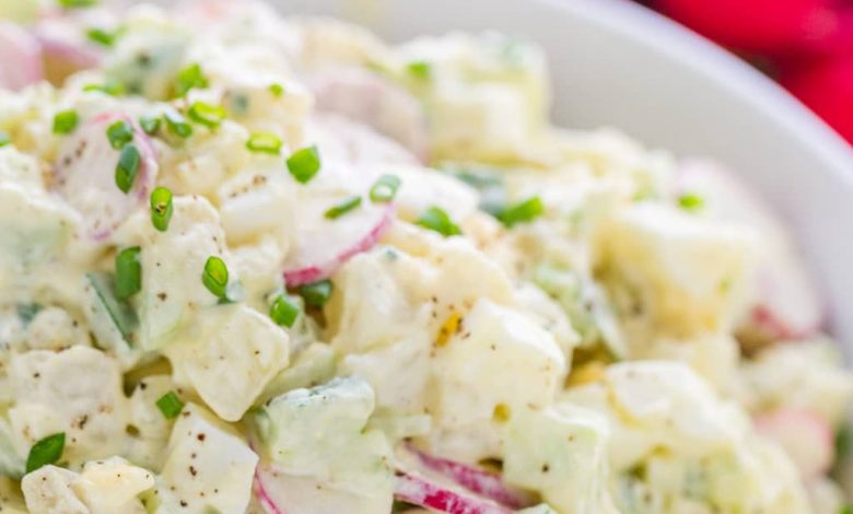 سالاد سیب زمینی فرانسوی